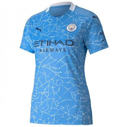 2020-21 Manchester City Women Home Soccer Jersey Shirt