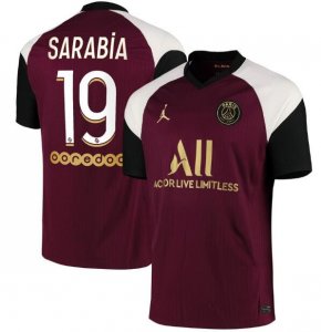 2020-21 PSG Third Away Soccer Jersey Shirt Sarabia 19