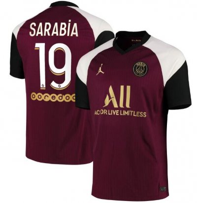 2020-21 PSG Third Away Soccer Jersey Shirt Sarabia 19