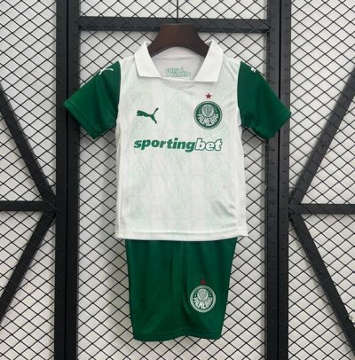 2025-26 Sociedade Esportiva Palmeiras Kids Away Soccer Kits Shirt With Shorts