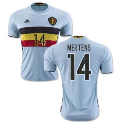 2016 Belgium Mertens 14 Away Soccer Jersey