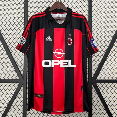 2000-01 AC Milan Retro Home Soccer Jersey Shirt