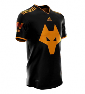 2018-19 Wolverhampton Wanderers Away Soccer Jersey Shirt