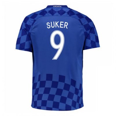 2016 Croatia Suker 9 Away Soccer Jersey
