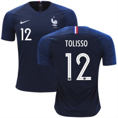 2018 World Cup France Home Soccer Jersey Shirt Corentin Tolisso #12