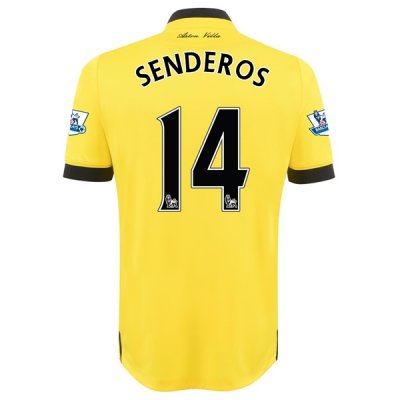 2015-16 Aston Villa SENDEROS #14 Away Soccer Jersey