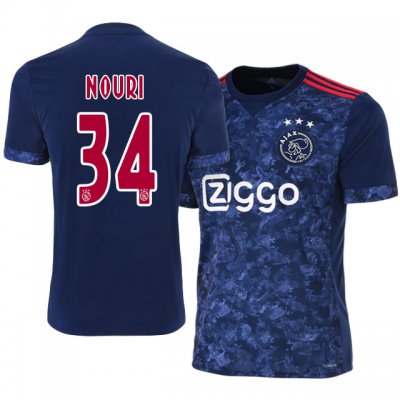 2017-18 Ajax #34 Abdelhak Nouri Away Soccer Jersey