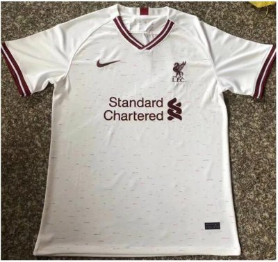 2020-21 Liverpool White Red Training Shirt