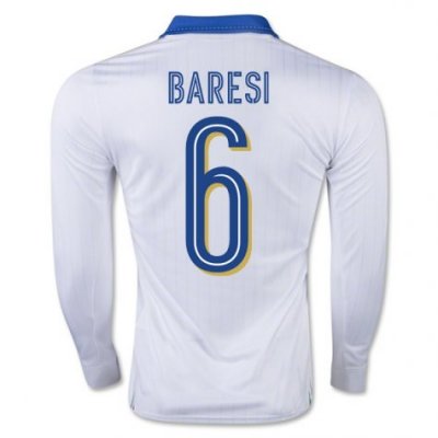 2016 Italy 6 Baresi LS Away Soccer Jersey