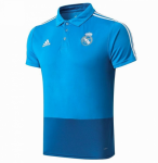 2019-20 Real Madrid Blue Polo Shirt