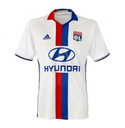 2016-17 Olympique Lyonnais Home Soccer Jersey