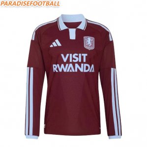 2026-27 Aston Villa Home Long Sleeve Soccer Jersey Shirt Authentic Version