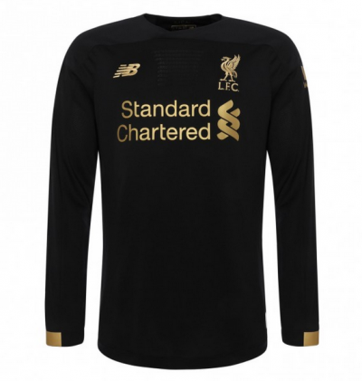 2019-20 Liverpool LS Black Goalkeeper Soccer Jersey Shirt