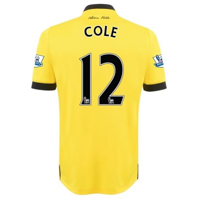 2015-16 Aston Villa COLE #12 Away Soccer Jersey