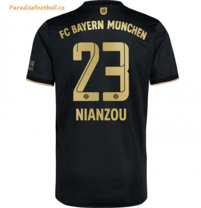 2021-22 FC Bayern Munchen Away Soccer Jersey Shirt with Nianzou 23 printing
