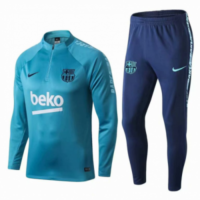 2019-2020 Barcelona Blue Training Sweat Shirt Suits with Pants and Beko