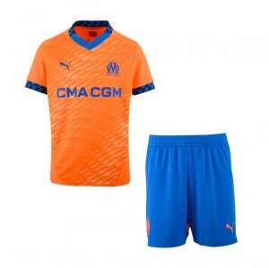 2024-25 Olympique de Marseille Kids Third Soccer Kits Shirt With Shorts