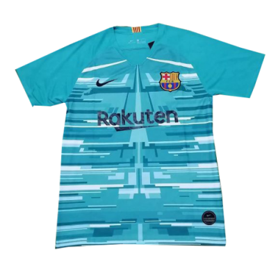 2019-20 Barcelona Blue Goalkeeper Soccer Jersey Shirt