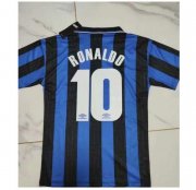 1997-98 Inter Milan Retro Home Soccer Jersey Shirt Ronaldo #10