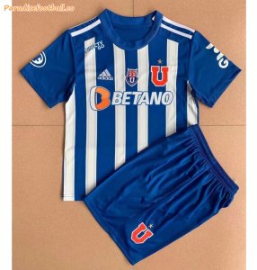 Kids 2022-23 Universidad de Chile Pre-Match Training Kits Shirt With Shorts