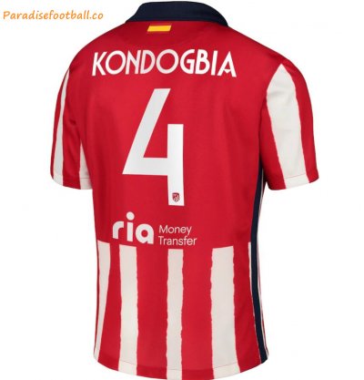 2020-21 Atlético Madrid Metropolitano Home Soccer Jersey Shirt with Kondogbia 4 printing