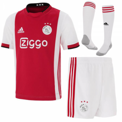 Kids Ajax 2019-20 Home Soccer Kit (Shirt + Shorts + Socks)