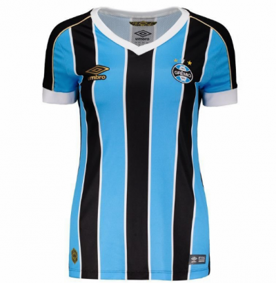 2019-20 Gremio Women Home Soccer Jersey Shirt