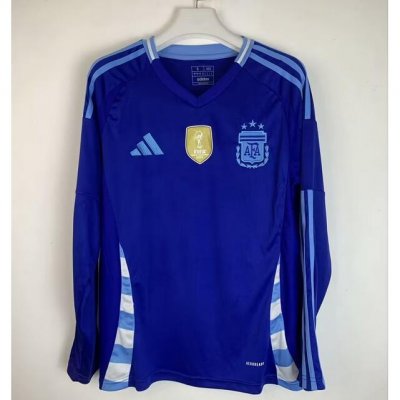 2024 Copa America Argentina Away Long Sleeve Soccer Jersey Shirt