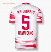 2021-22 RB Leipzig Home Soccer Jersey Shirt UPAMECANO 5 printing