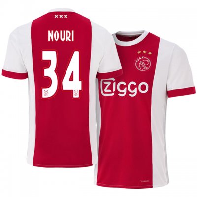 2017-18 Ajax #34 Abdelhak Nouri Home Soccer Jersey