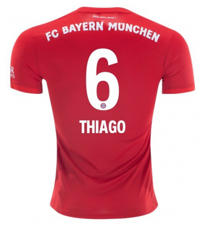 Thiago #6 2019-20 Bayern Munich Home Soccer Jersey Shirt