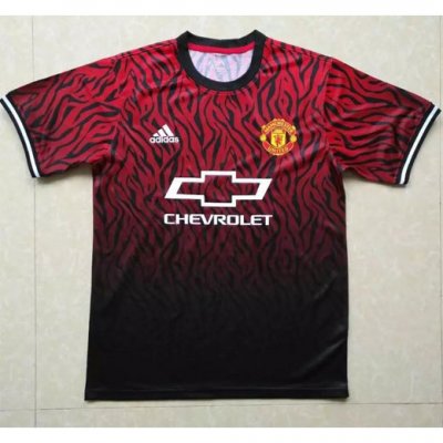 2017-18 Manchester United Red Black Training Shirt