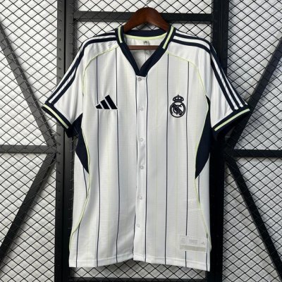 2025-26 Real Madrid Special Baseball Soccer Jersey Shirt