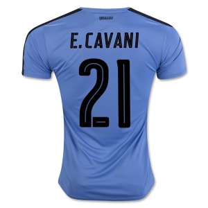 2016 Uruguay E. CAVANI 21 Home Soccer Jersey