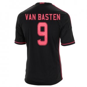 13-14 Ajax #9 Van Basten Away Black Soccer Jersey Shirt 13-14 Ajax #9 Van Basten Away Black Soccer Jersey Shirt