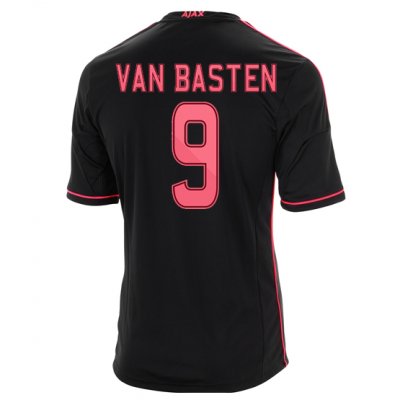 13-14 Ajax #9 Van Basten Away Black Soccer Jersey Shirt