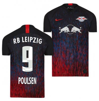 2019-20 RB Leipzig Champions League Soccer Jersey Shirt Yussuf Poulsen 9