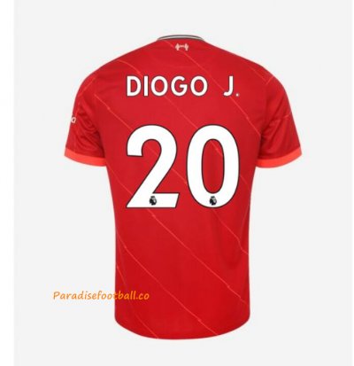 2021-22 Liverpool Home Soccer Jersey Shirt with DIOGO J. 20 printing