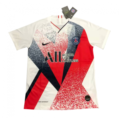 2019-20 PSG White Red Training Shirt