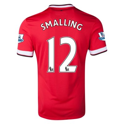 Manchester United 14/15 SMALLING #12 Home Soccer Jersey