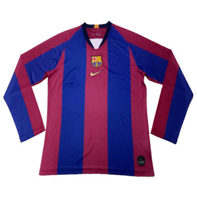 2019-2020 Barcelona Special-Edition For El Clasico LS Home Soccer Jersey Shirt