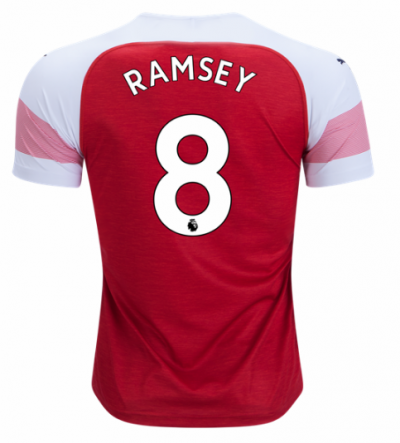 2018-19 Arsenal Home Soccer Jersey Shirt Aaron Ramsey #8