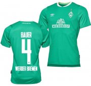 2019-20 Werder Bremen Home Soccer Jersey Shirt Robert Bauer #4