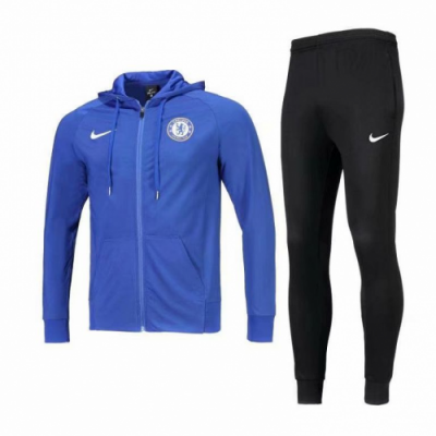 2018-19 Feyenoord Blue training Hoody Jacket suit with pants