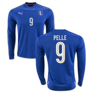 2016 Italy 9 Pelle LS Home Soccer Jersey