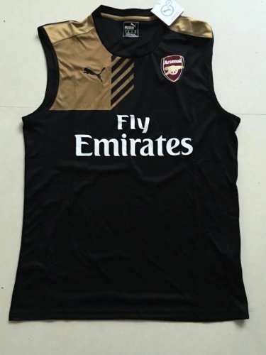 Arsenal Black Sleeveless Soccer Shirt