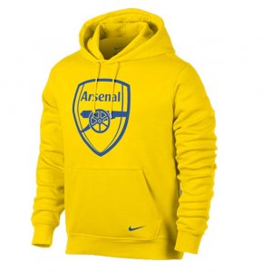 13-14 Arsenal Yellow Hoody Sweater 13-14 Arsenal Yellow Hoody Sweater