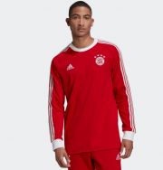 Bayern Munich Retro Red Long Sleeve Soccer Jersey Shirt
