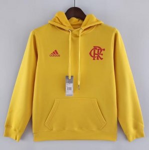 2022-23 Flamengo Yellow Hoodie Sweatshirt