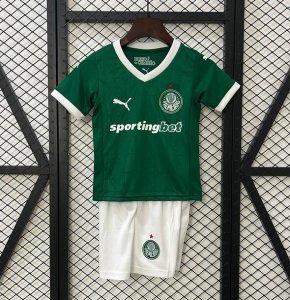 2025-26 Sociedade Esportiva Palmeiras Kids Home Soccer Kits Shirt With Shorts
